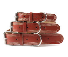 Load image into Gallery viewer, Strong Genuine Cow Leather Pet Dog Collar