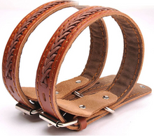 Load image into Gallery viewer, Genuine cowhide Leather  pet dog collar