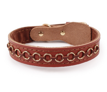 Load image into Gallery viewer, Genuine cowhide Leather pet dog collar