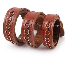 Load image into Gallery viewer, Genuine cowhide Leather pet dog collar