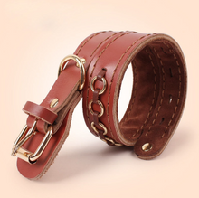 Load image into Gallery viewer, Genuine cowhide Leather pet dog collar
