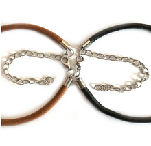 Load image into Gallery viewer, Cowhide dog Collar Leather stainless