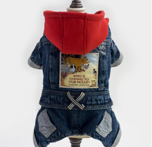 Load image into Gallery viewer, Dog Clothes Winter Warm Dog Jeans