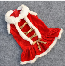 Load image into Gallery viewer, Pet Puppy Red Christmas Dog Dress