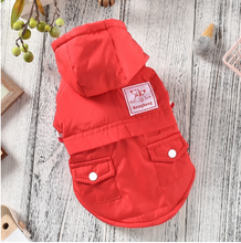 Load image into Gallery viewer, Pocket Hat Dog Jacket