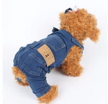 Load image into Gallery viewer, Dogs Clothes Overalls Jumpsuit jeans