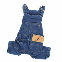 Load image into Gallery viewer, Dogs Clothes Overalls Jumpsuit jeans
