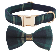 Load image into Gallery viewer, Tweed Tartan Dog Collar