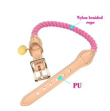 Load image into Gallery viewer, Personalized Dog Collar PU Leather Collars